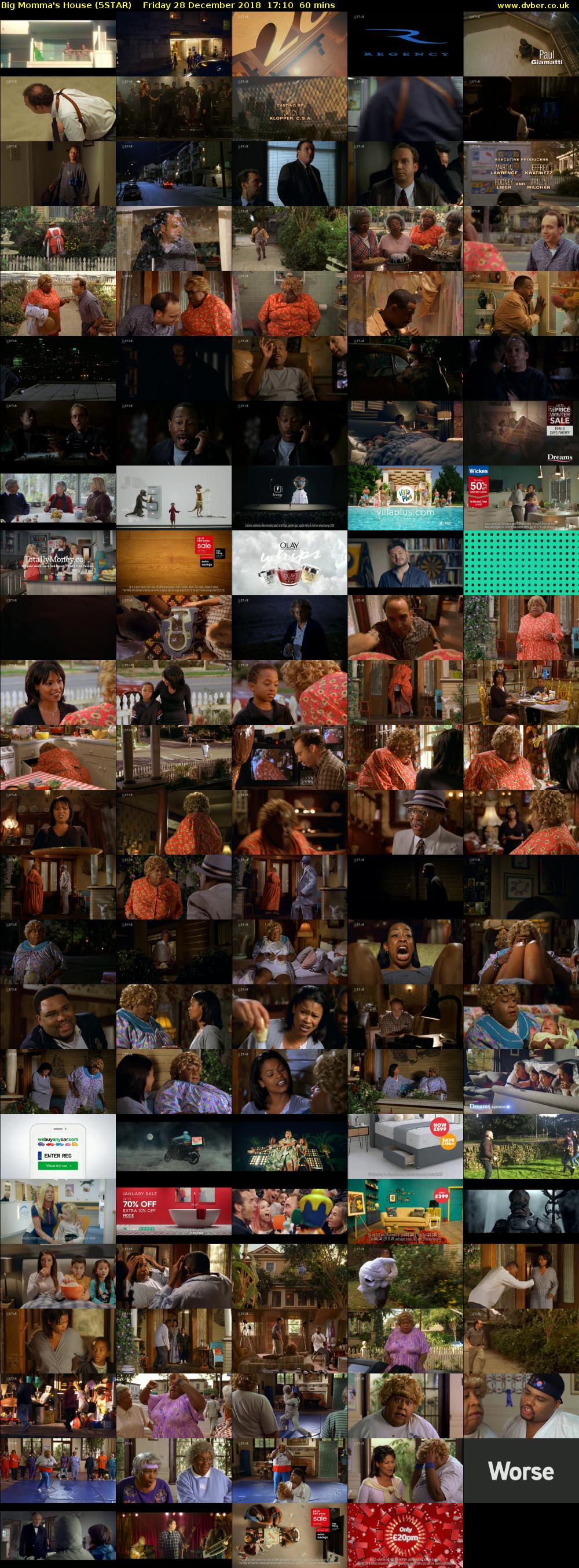 Big Momma's House (5STAR) Friday 28 December 2018 17:10 - 18:10