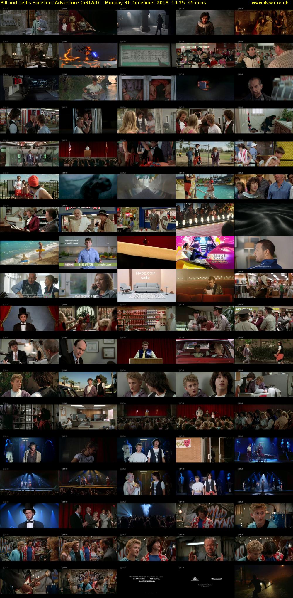 Bill and Ted's Excellent Adventure (5STAR) Monday 31 December 2018 14:25 - 15:10