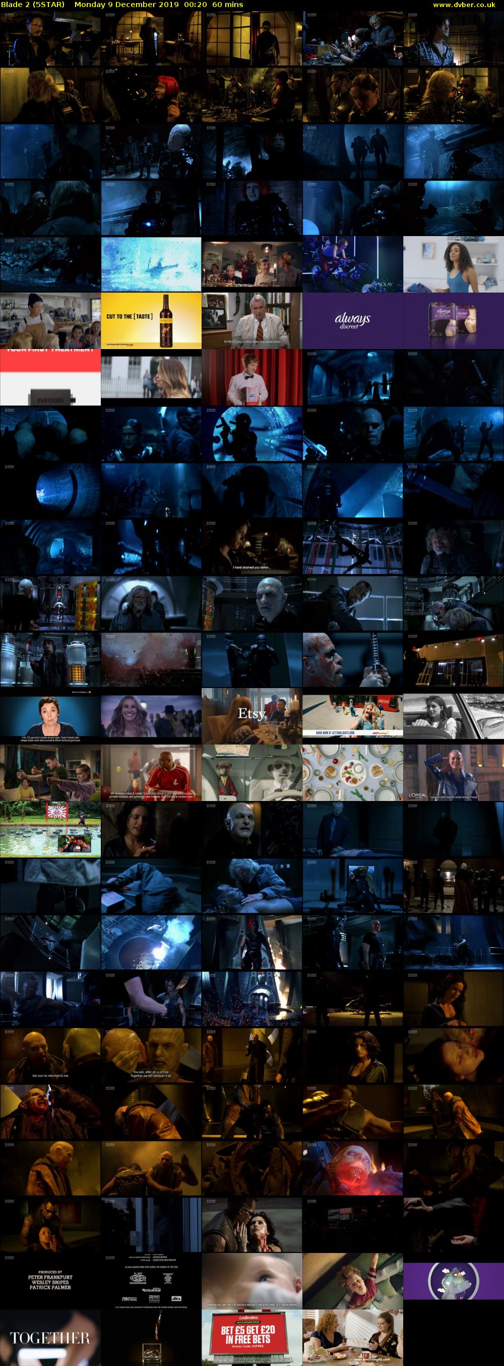 Blade 2 (5STAR) Monday 9 December 2019 00:20 - 01:20