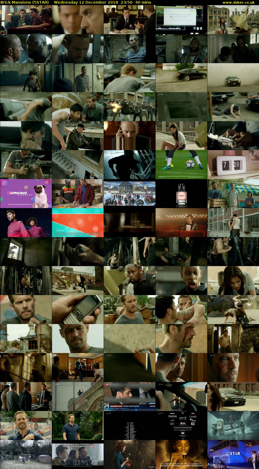 Brick Mansions (5STAR) Wednesday 12 December 2018 23:50 - 00:30