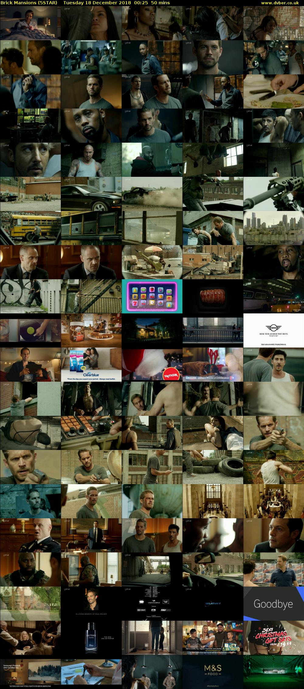 Brick Mansions (5STAR) Tuesday 18 December 2018 00:25 - 01:15