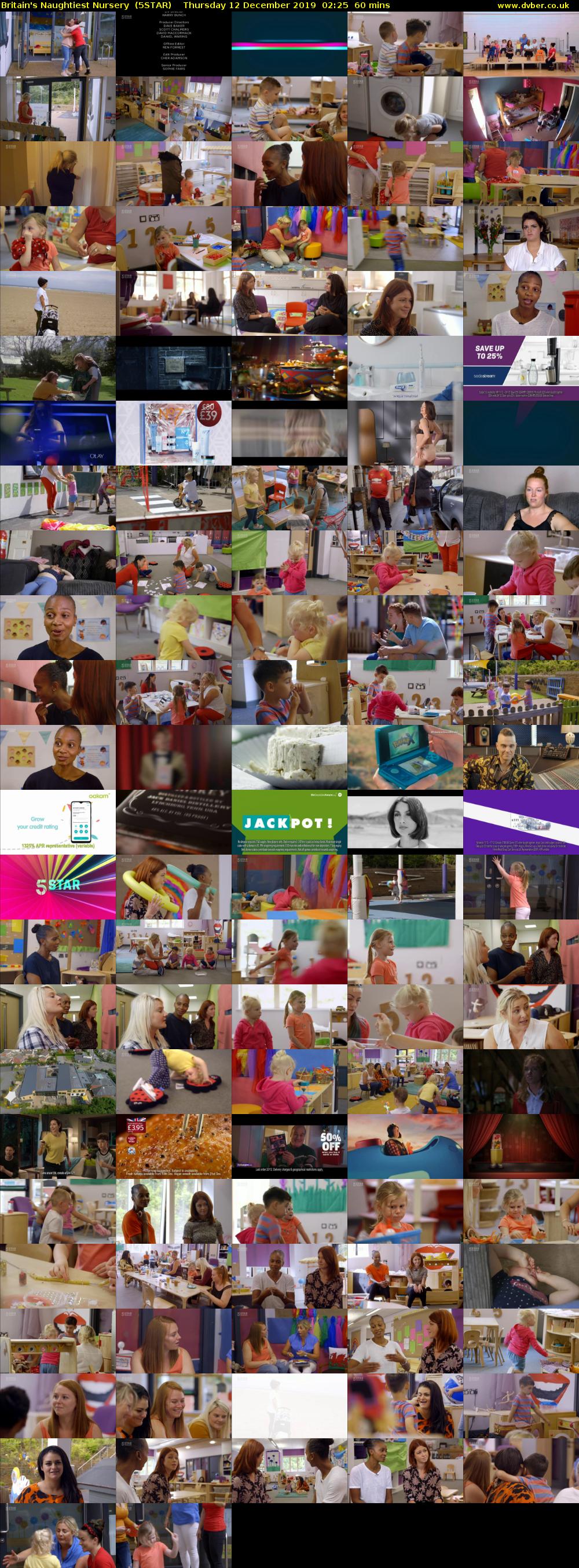 Britain's Naughtiest Nursery  (5STAR) Thursday 12 December 2019 02:25 - 03:25