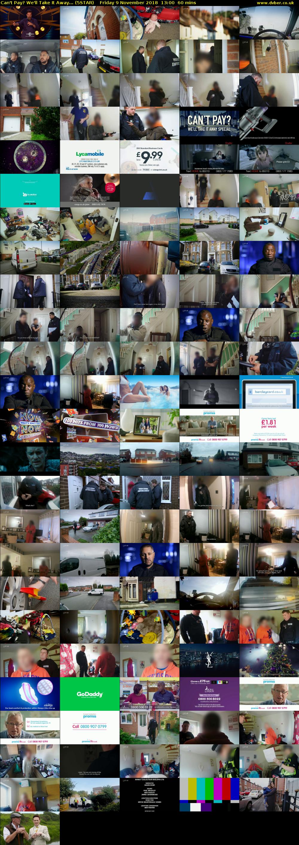 Can't Pay? We'll Take It Away... (5STAR) Friday 9 November 2018 13:00 - 14:00