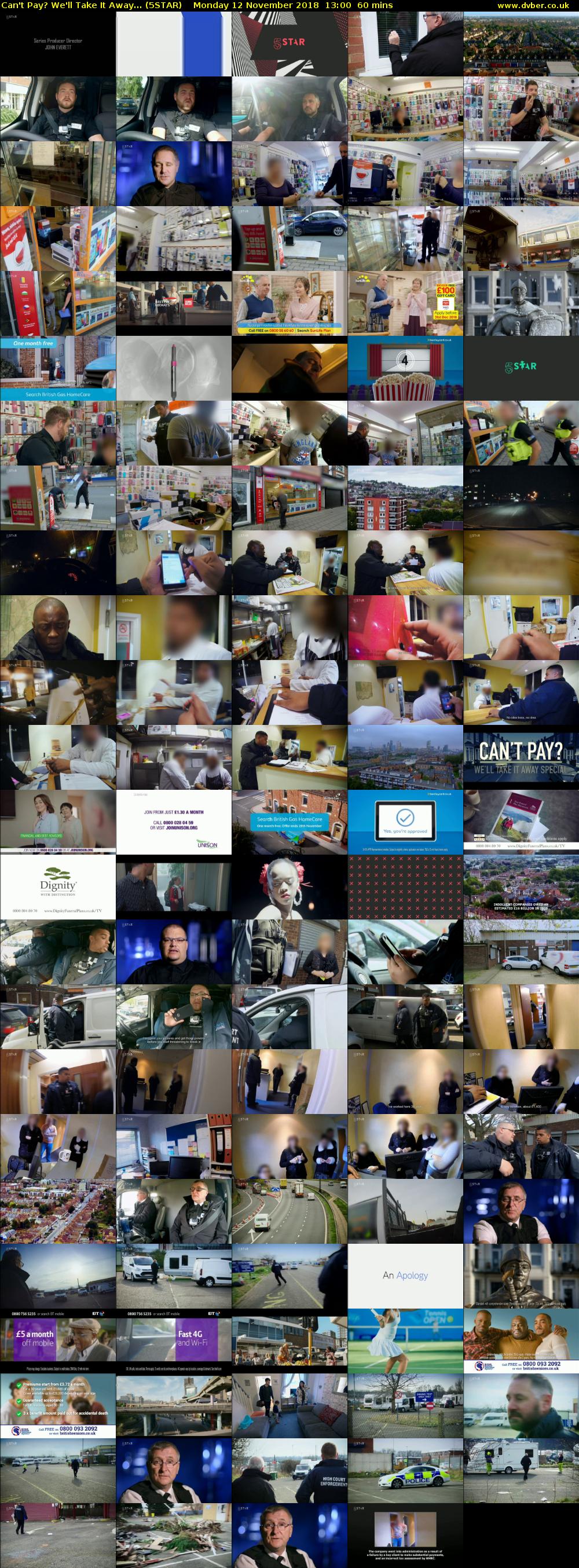 Can't Pay? We'll Take It Away... (5STAR) Monday 12 November 2018 13:00 - 14:00