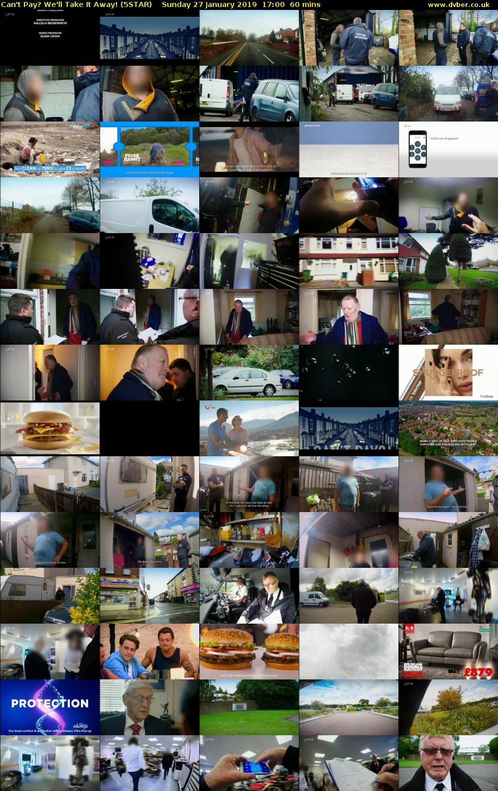 Can't Pay? We'll Take it Away! (5STAR) Sunday 27 January 2019 17:00 - 18:00