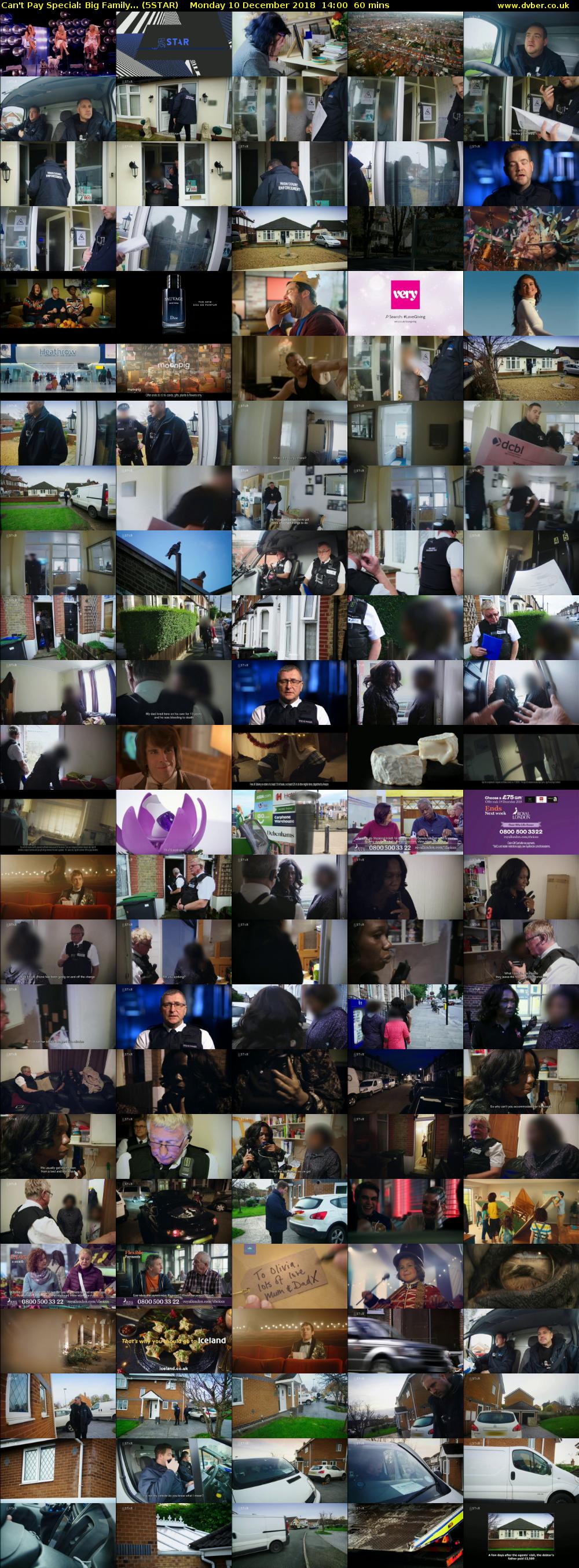 Can't Pay Special: Big Family... (5STAR) Monday 10 December 2018 14:00 - 15:00