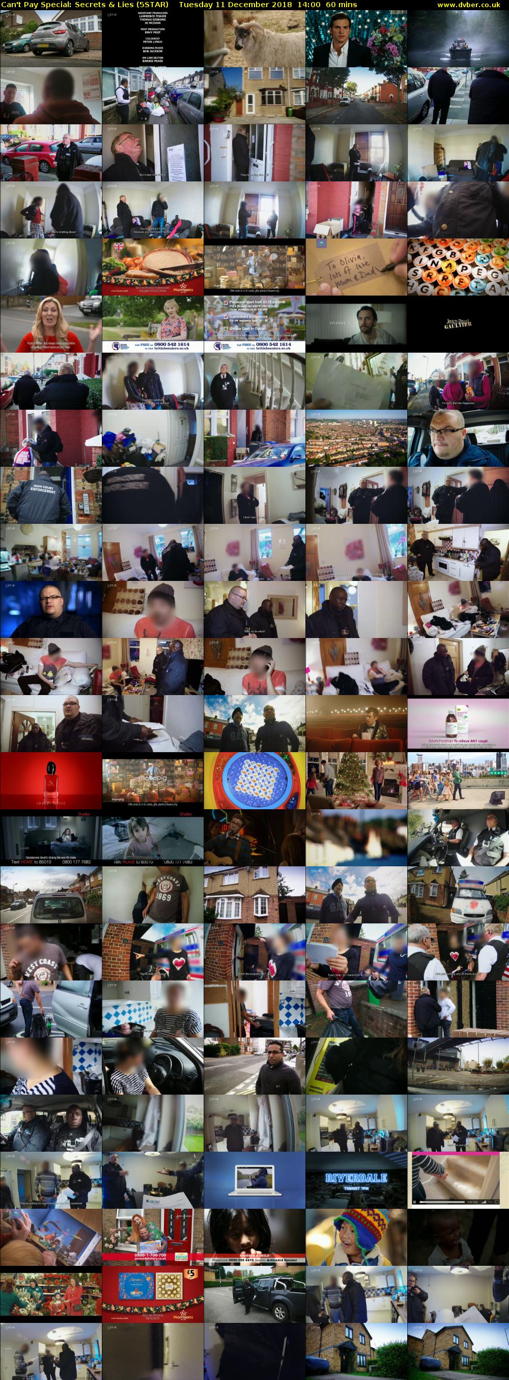 Can't Pay Special: Secrets & Lies (5STAR) Tuesday 11 December 2018 14:00 - 15:00