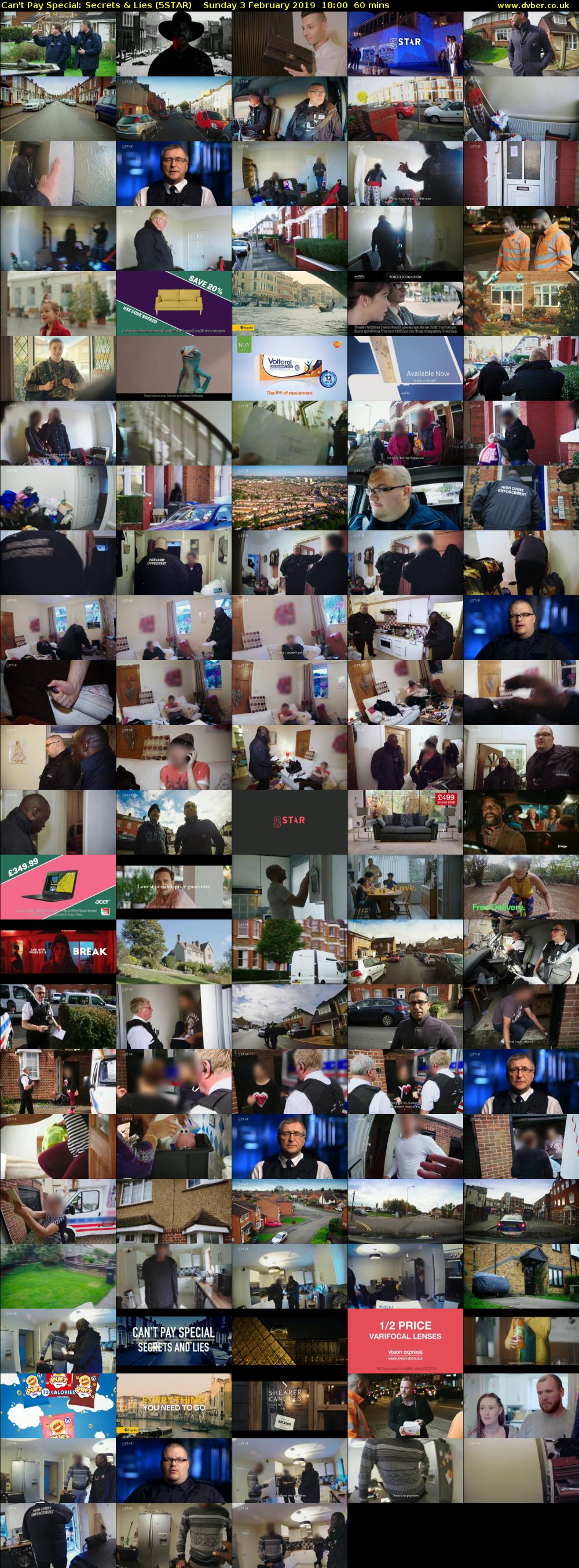 Can't Pay Special: Secrets & Lies (5STAR) Sunday 3 February 2019 18:00 - 19:00