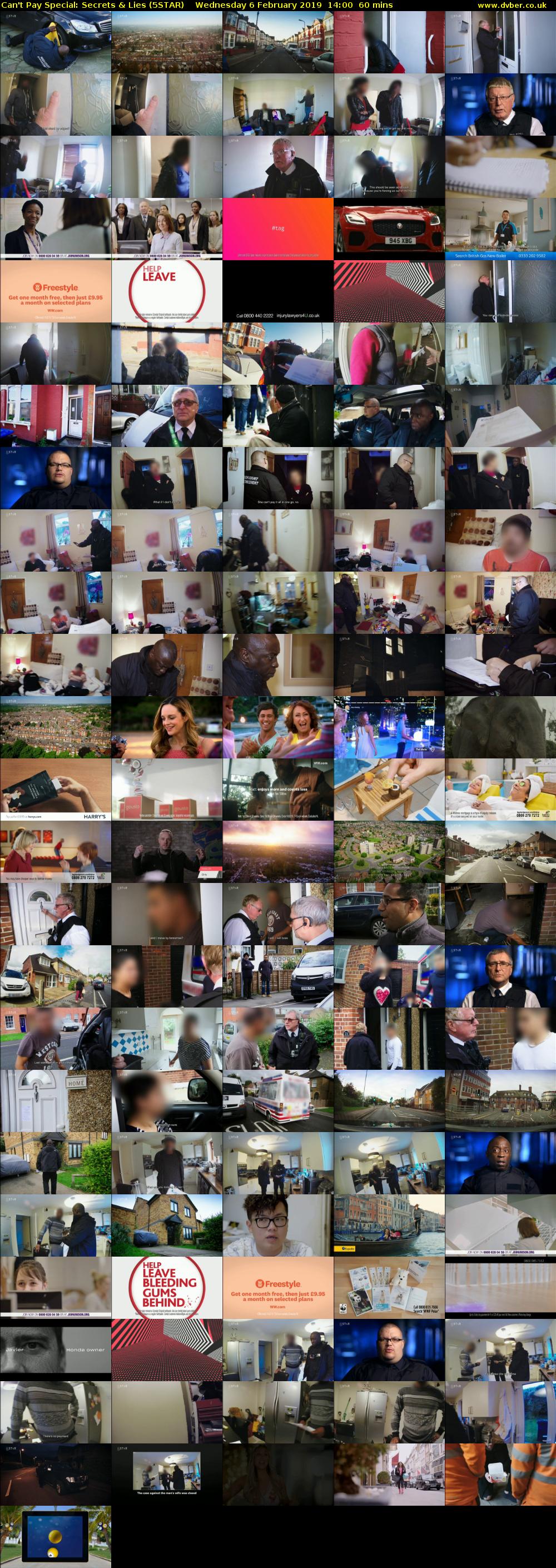 Can't Pay Special: Secrets & Lies (5STAR) Wednesday 6 February 2019 14:00 - 15:00