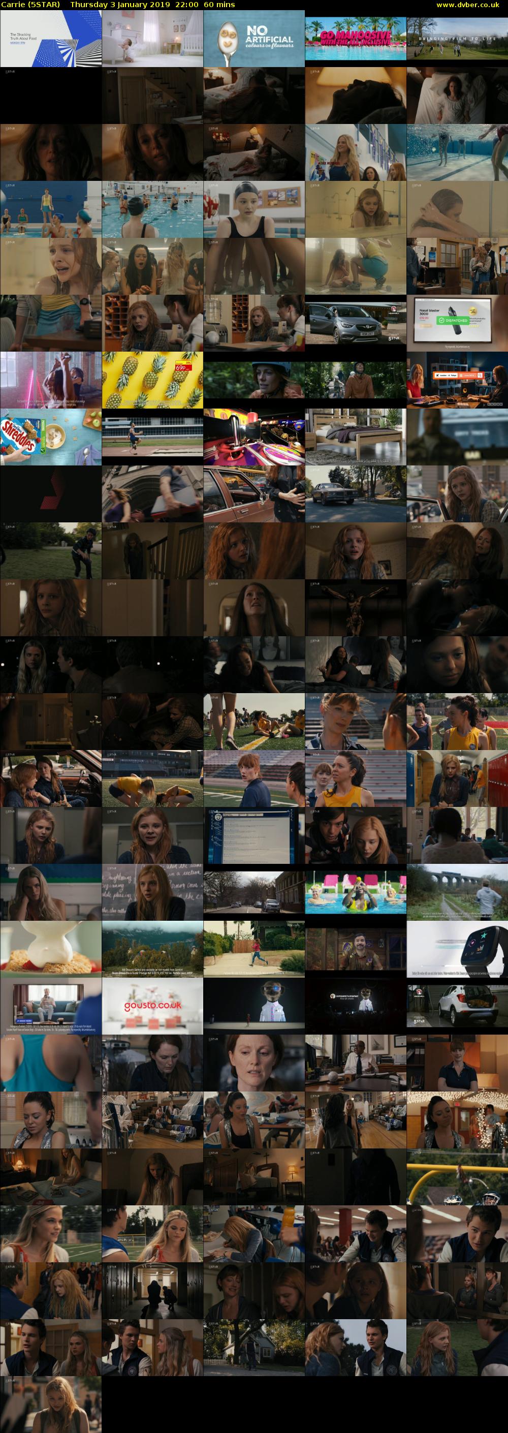 Carrie (5STAR) Thursday 3 January 2019 22:00 - 23:00