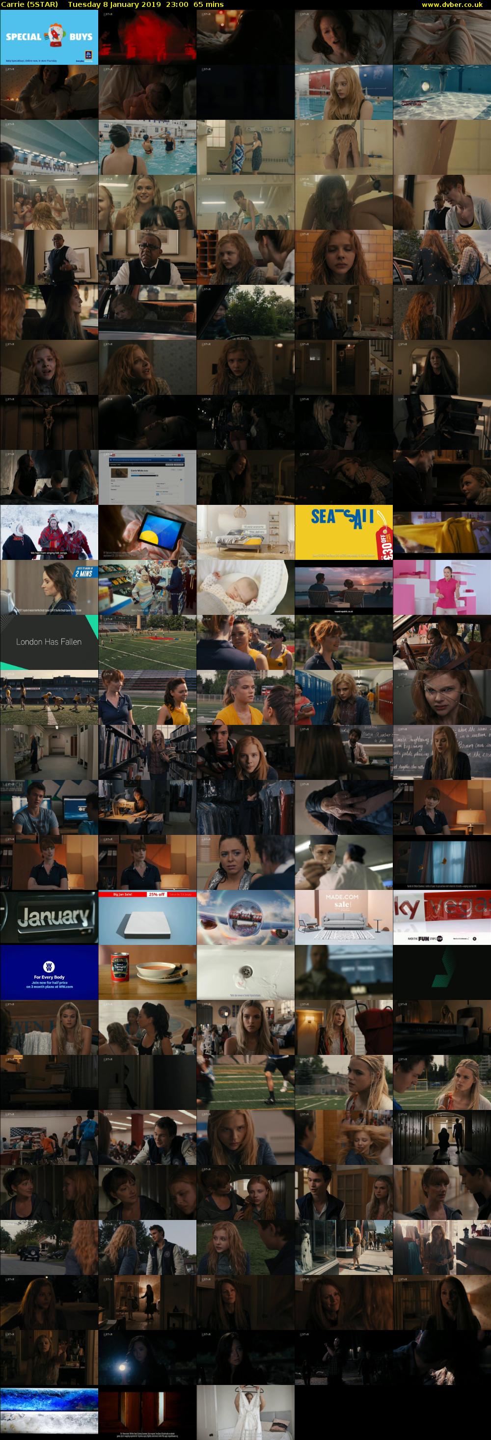 Carrie (5STAR) Tuesday 8 January 2019 23:00 - 00:05