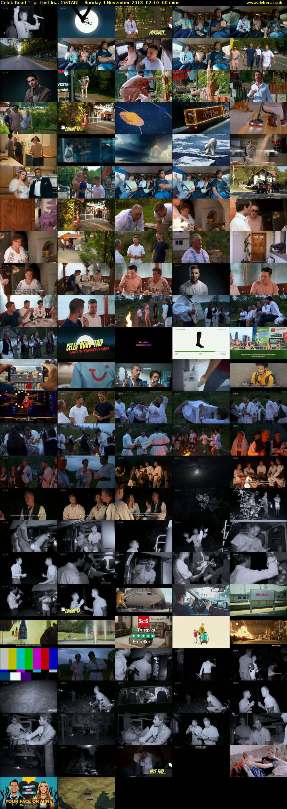 Celeb Road Trip: Lost In... (5STAR) Sunday 4 November 2018 02:10 - 03:10