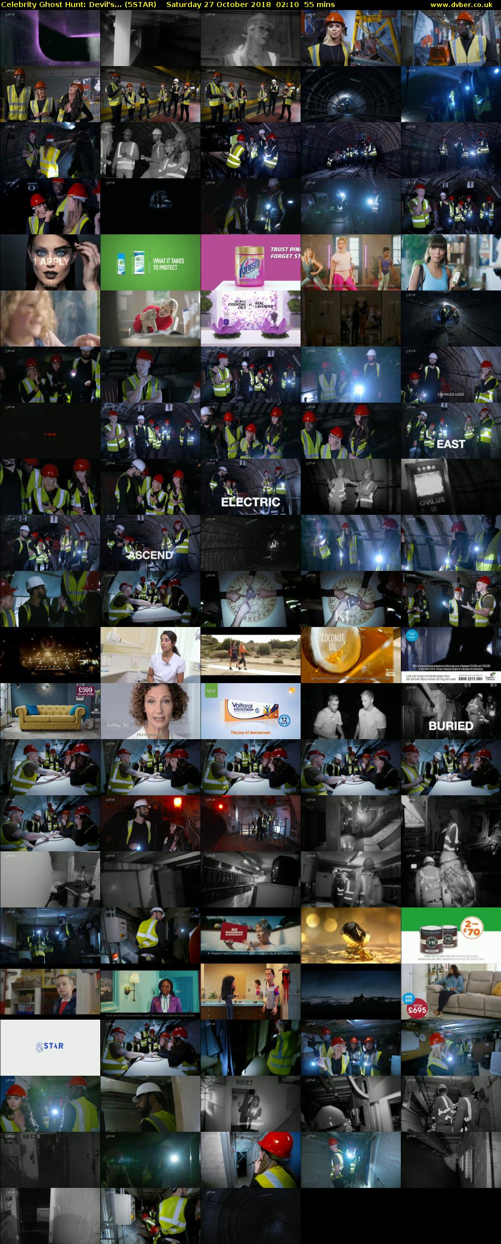 Celebrity Ghost Hunt: Devil's... (5STAR) Saturday 27 October 2018 02:10 - 03:05