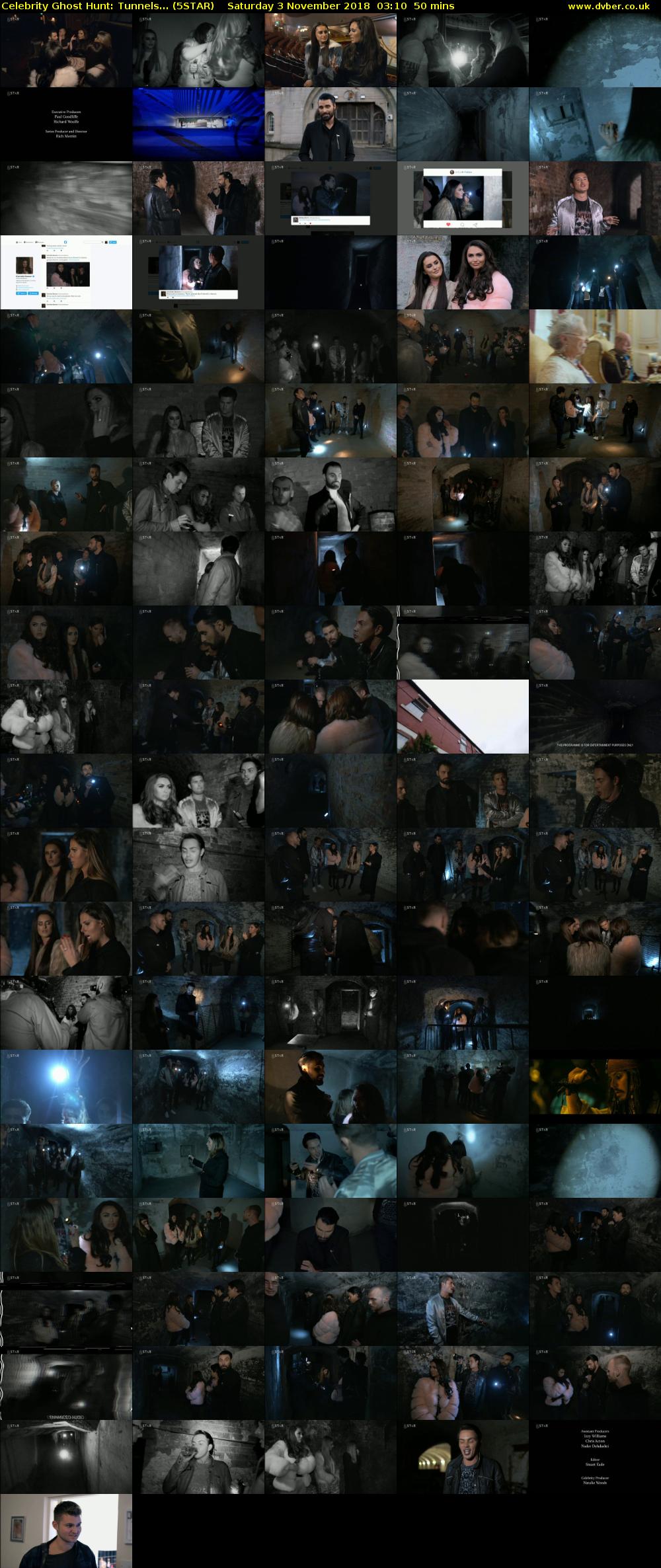 Celebrity Ghost Hunt: Tunnels... (5STAR) Saturday 3 November 2018 03:10 - 04:00