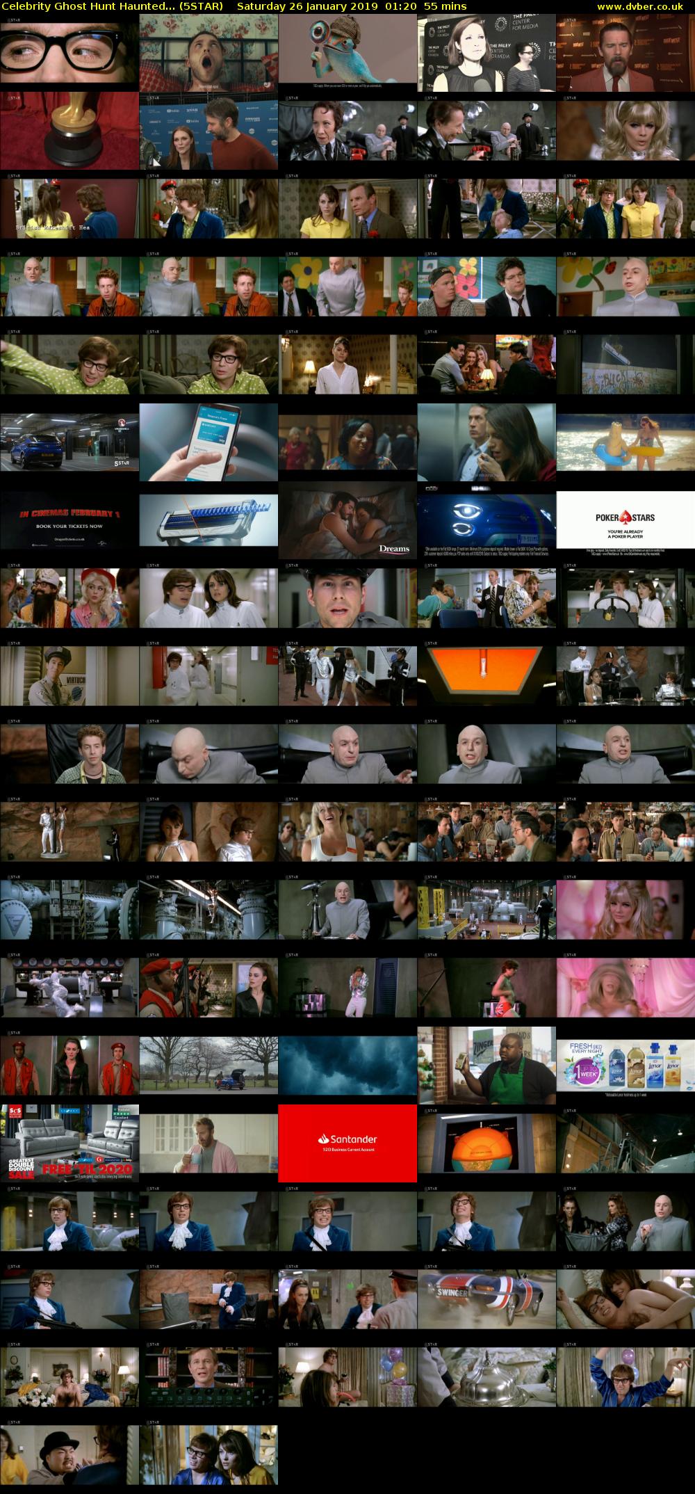 Celebrity Ghost Hunt Haunted... (5STAR) Saturday 26 January 2019 01:20 - 02:15