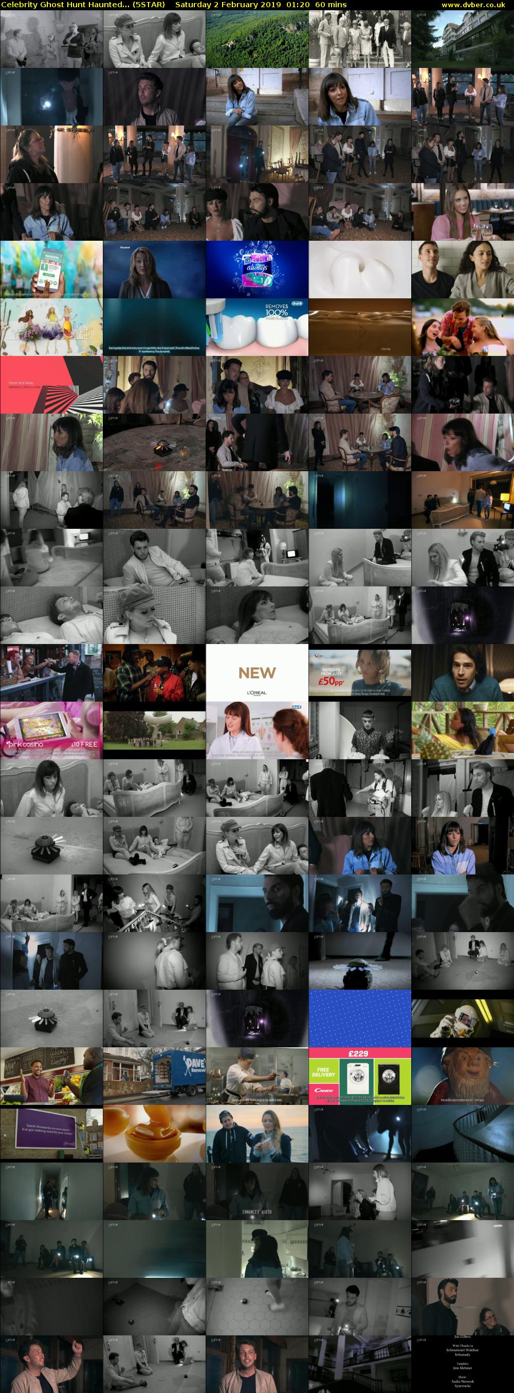 Celebrity Ghost Hunt Haunted... (5STAR) Saturday 2 February 2019 01:20 - 02:20