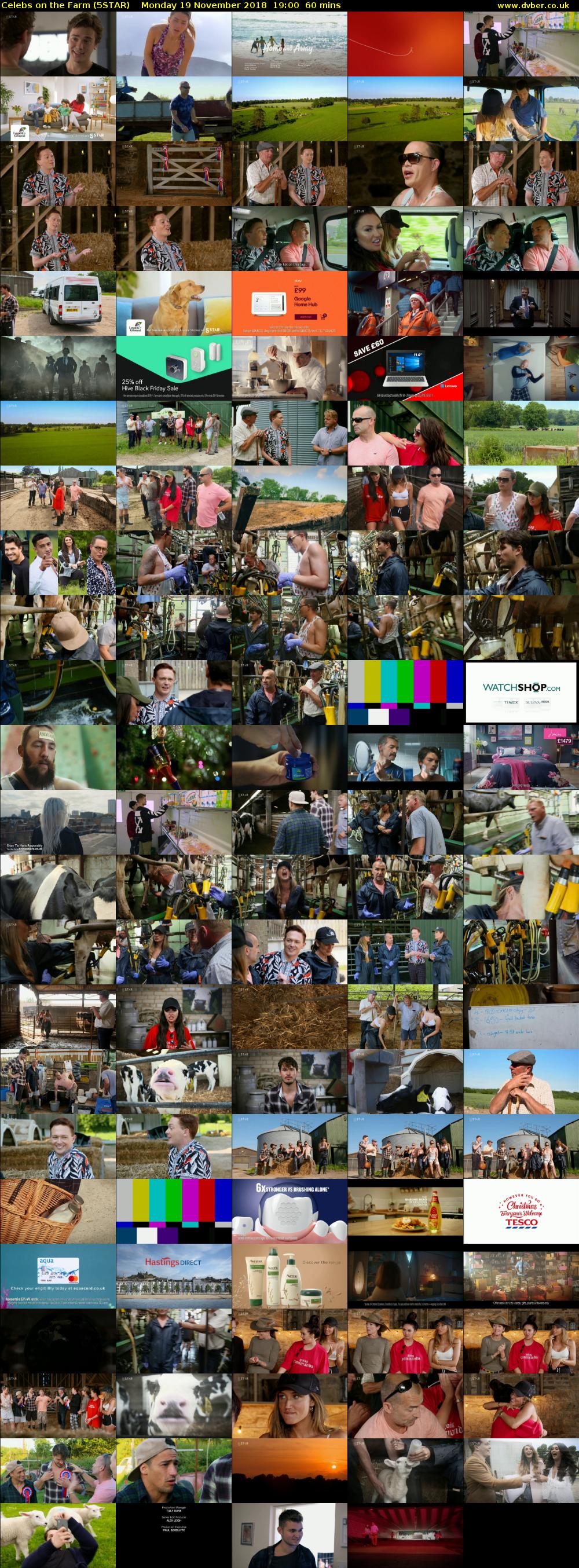 Celebs on the Farm (5STAR) Monday 19 November 2018 19:00 - 20:00