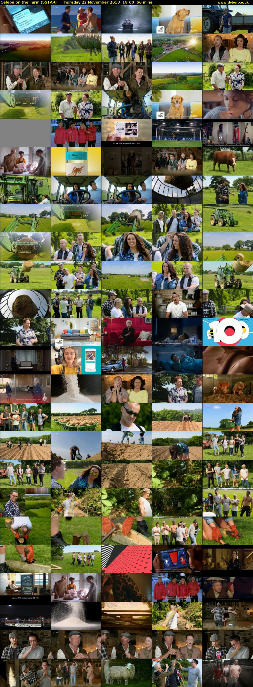 Celebs on the Farm (5STAR) Thursday 22 November 2018 19:00 - 20:00