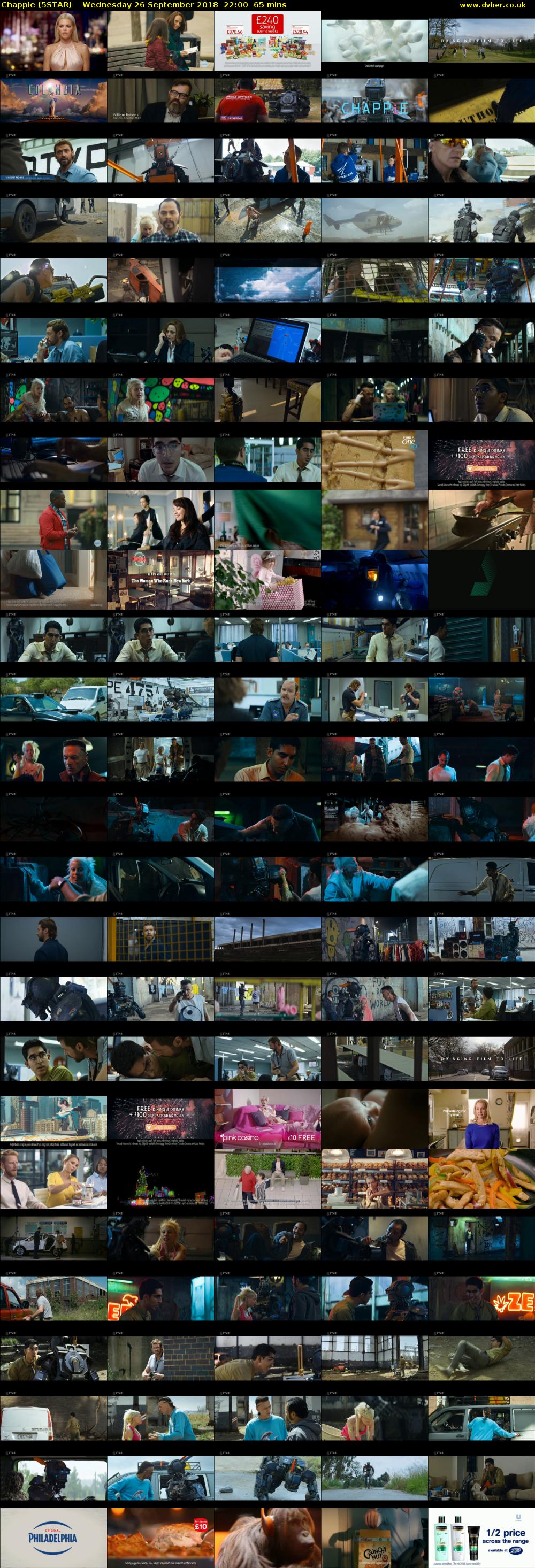 Chappie (5STAR) Wednesday 26 September 2018 22:00 - 23:05