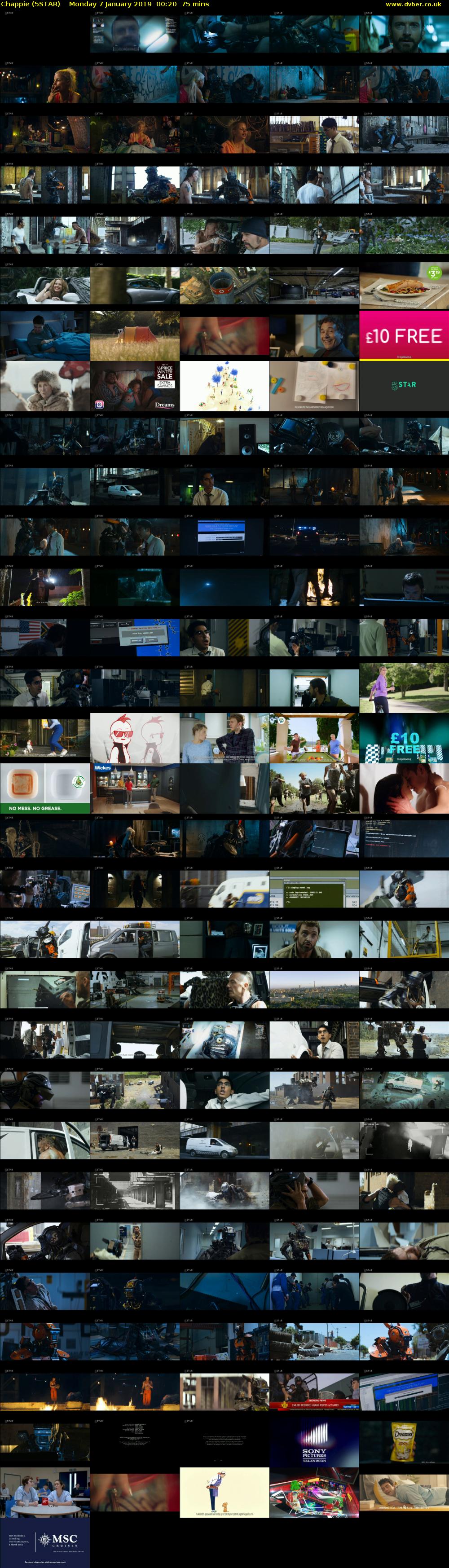 Chappie (5STAR) Monday 7 January 2019 00:20 - 01:35