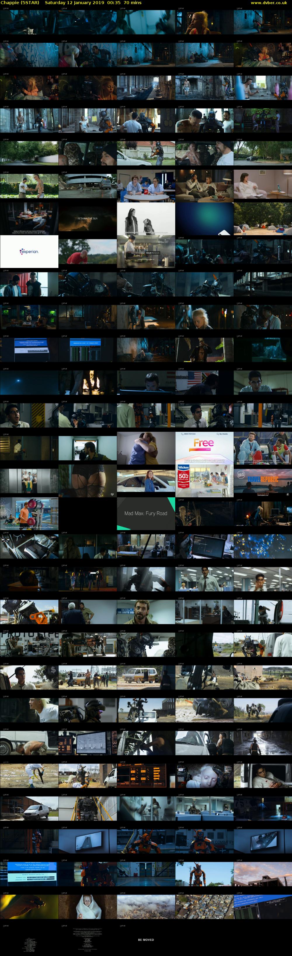 Chappie (5STAR) Saturday 12 January 2019 00:35 - 01:45