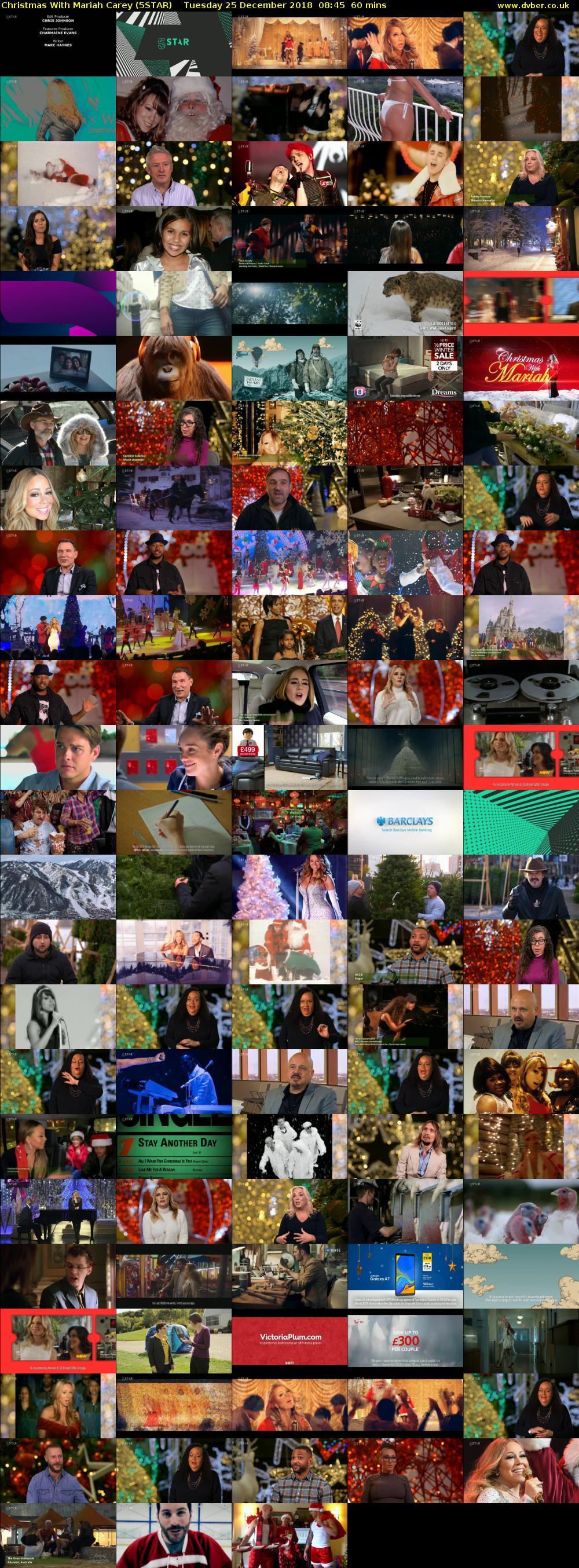 Christmas With Mariah Carey (5STAR) Tuesday 25 December 2018 08:45 - 09:45