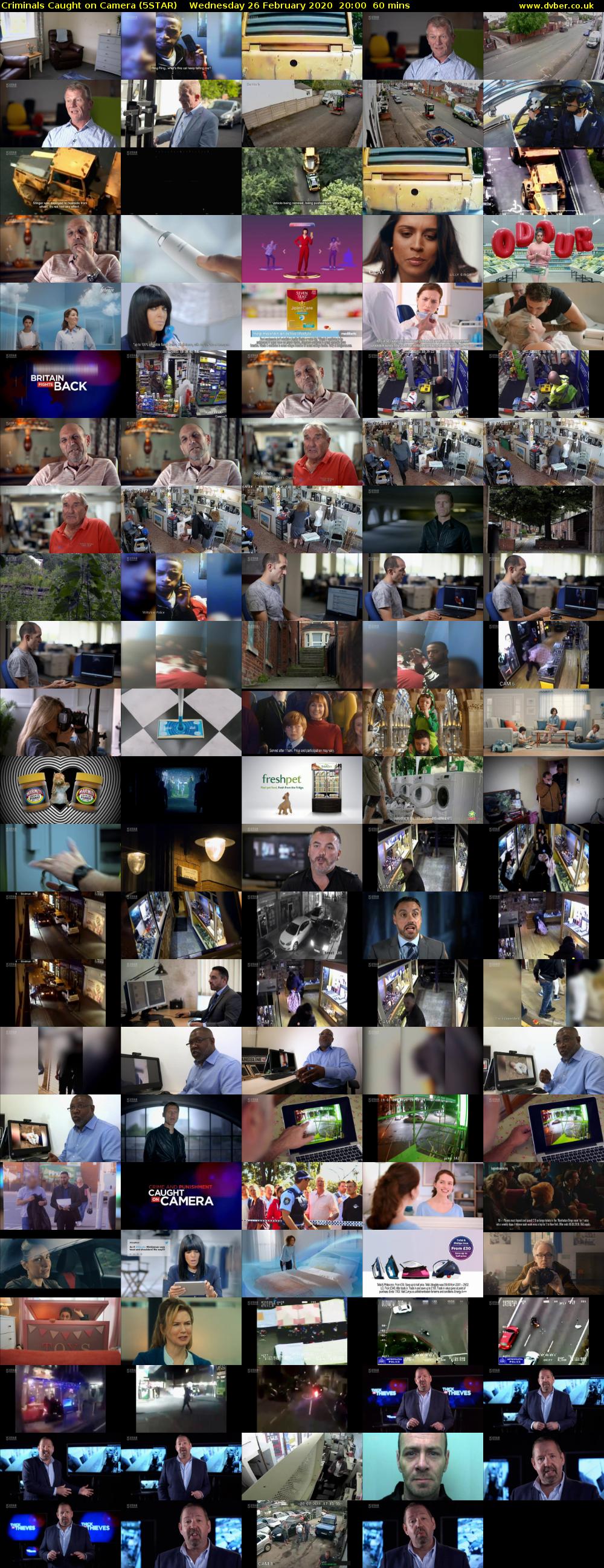 Criminals Caught on Camera (5STAR) Wednesday 26 February 2020 20:00 - 21:00