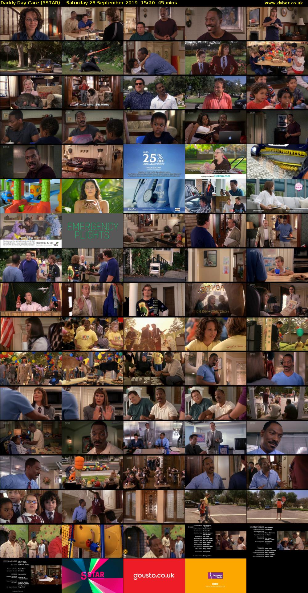 Daddy Day Care (5STAR) Saturday 28 September 2019 15:20 - 16:05