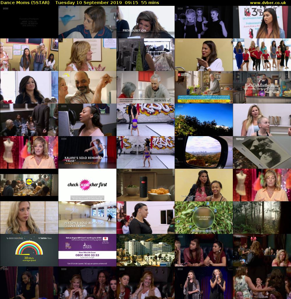 Dance Moms (5STAR) Tuesday 10 September 2019 09:15 - 10:10