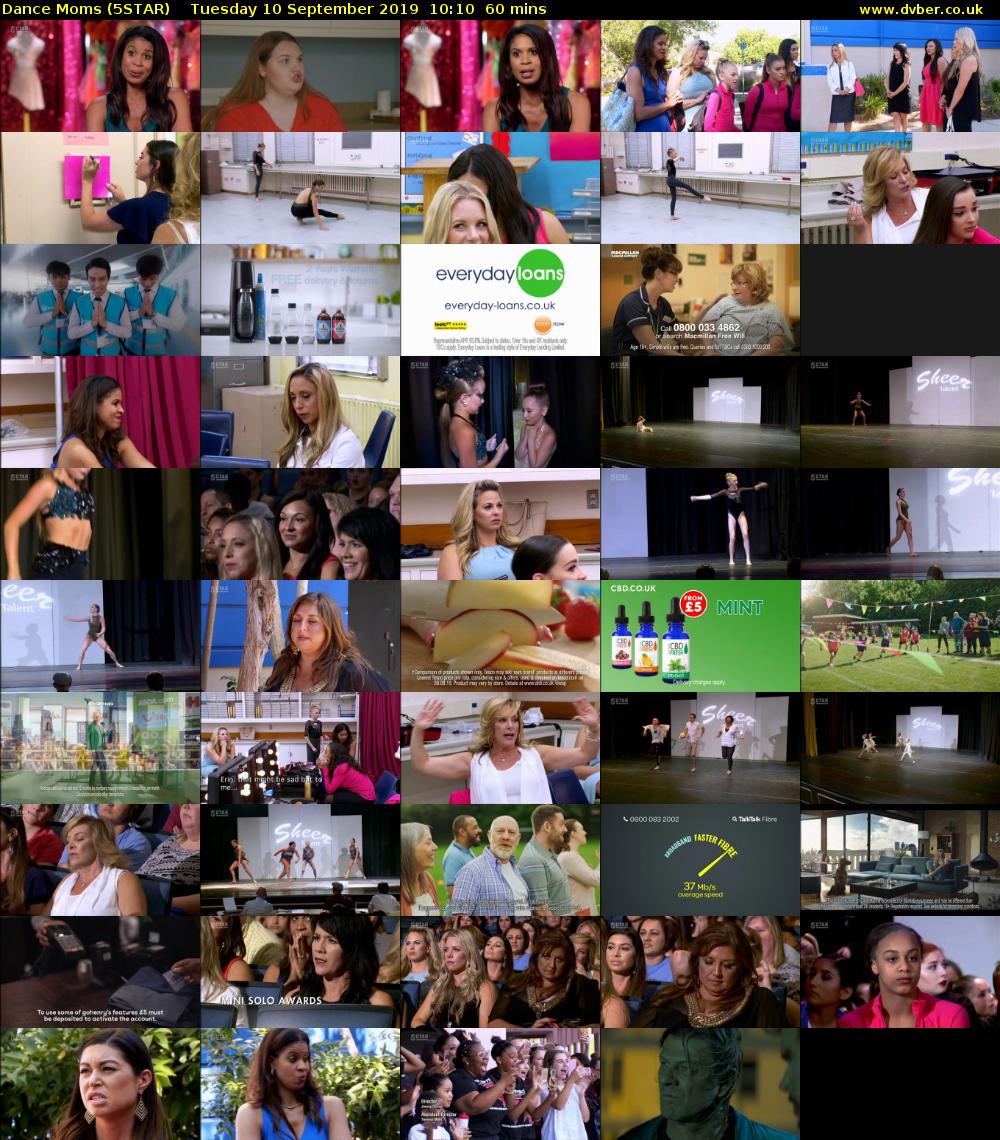 Dance Moms (5STAR) Tuesday 10 September 2019 10:10 - 11:10