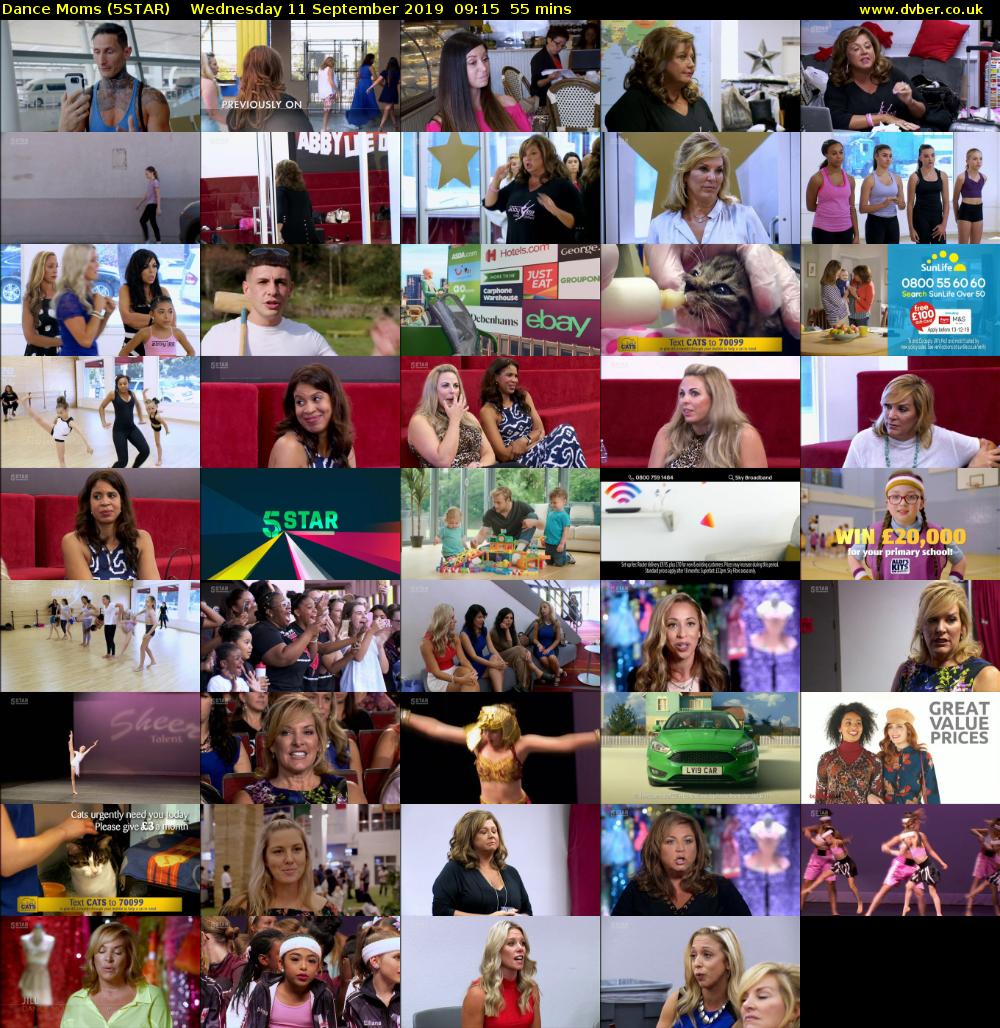 Dance Moms (5STAR) Wednesday 11 September 2019 09:15 - 10:10