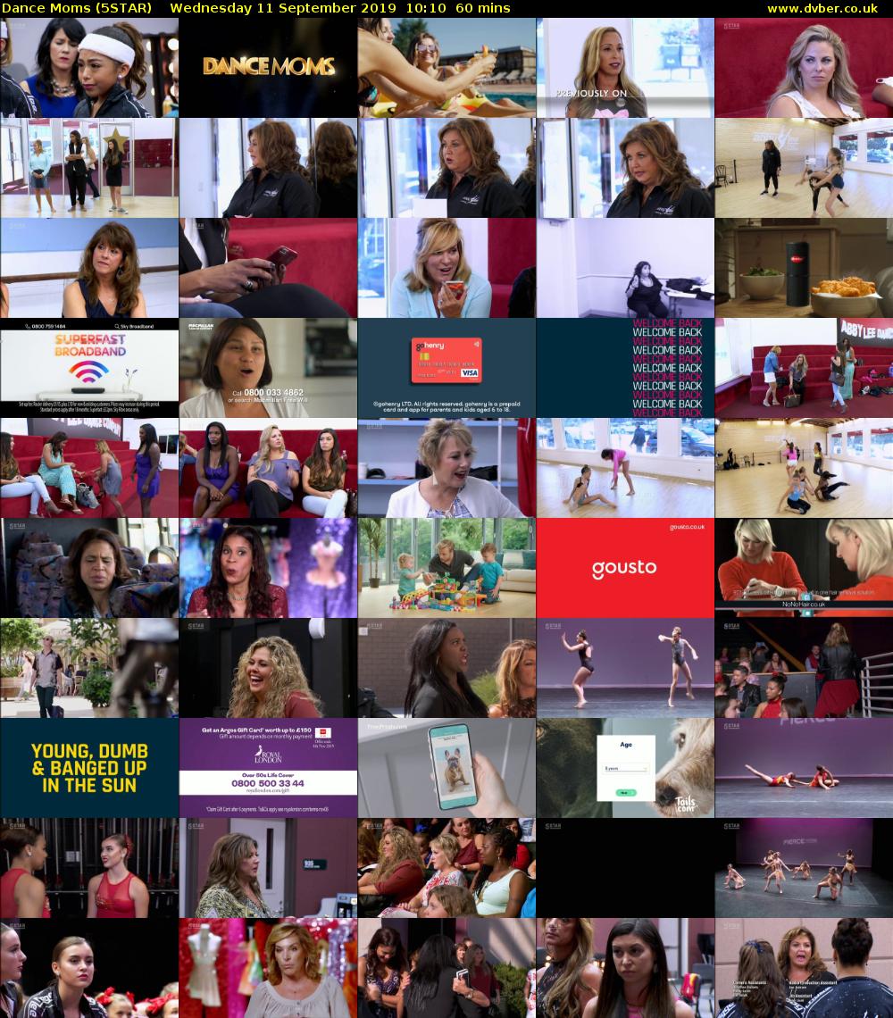 Dance Moms (5STAR) Wednesday 11 September 2019 10:10 - 11:10