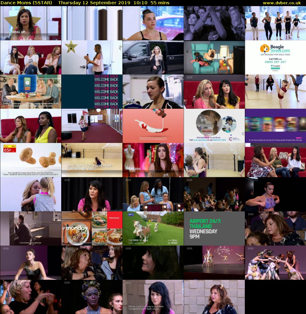 Dance Moms (5STAR) Thursday 12 September 2019 10:10 - 11:05
