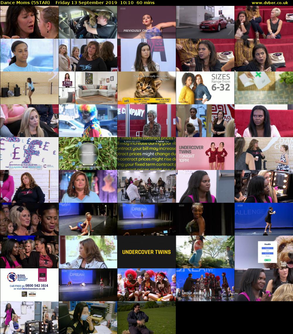 Dance Moms (5STAR) Friday 13 September 2019 10:10 - 11:10