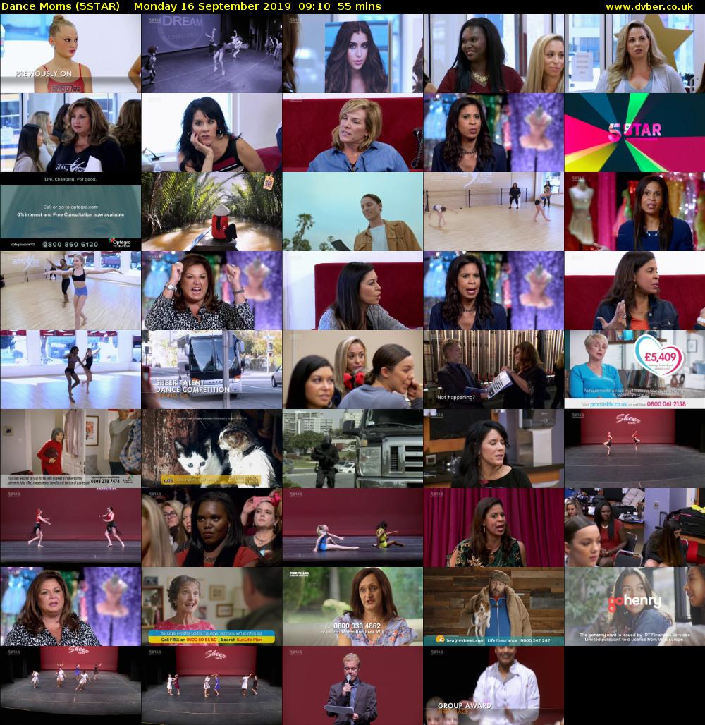 Dance Moms (5STAR) Monday 16 September 2019 09:10 - 10:05