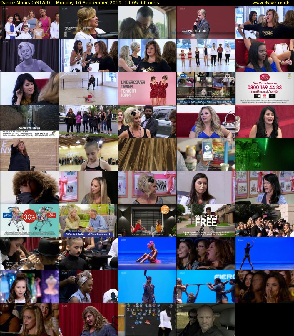 Dance Moms (5STAR) Monday 16 September 2019 10:05 - 11:05
