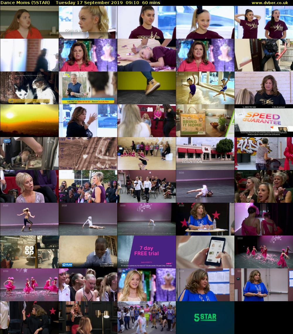Dance Moms (5STAR) Tuesday 17 September 2019 09:10 - 10:10