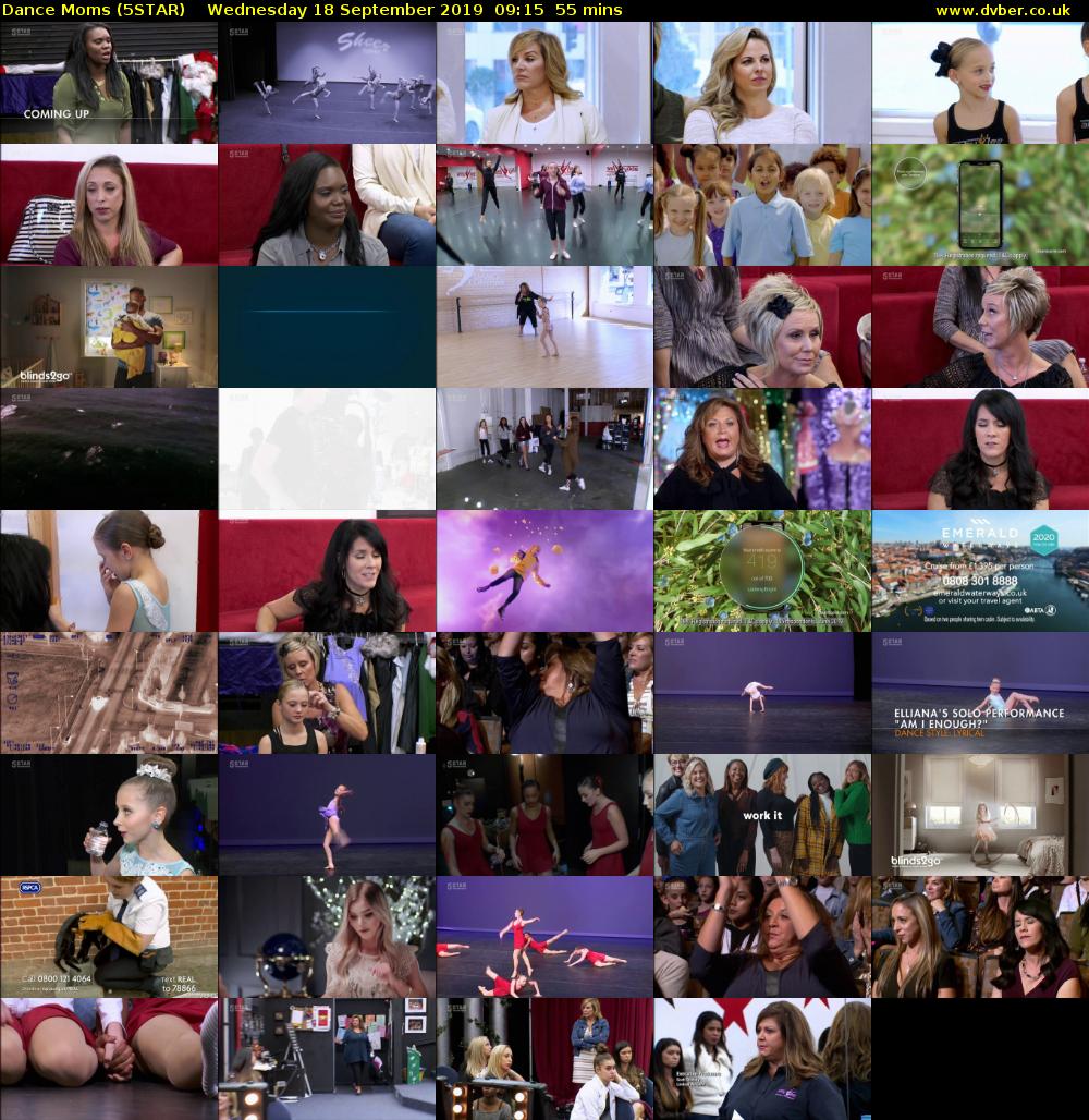 Dance Moms (5STAR) Wednesday 18 September 2019 09:15 - 10:10