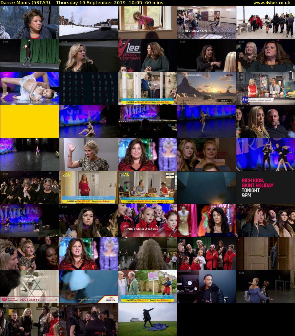 Dance Moms (5STAR) Thursday 19 September 2019 10:05 - 11:05
