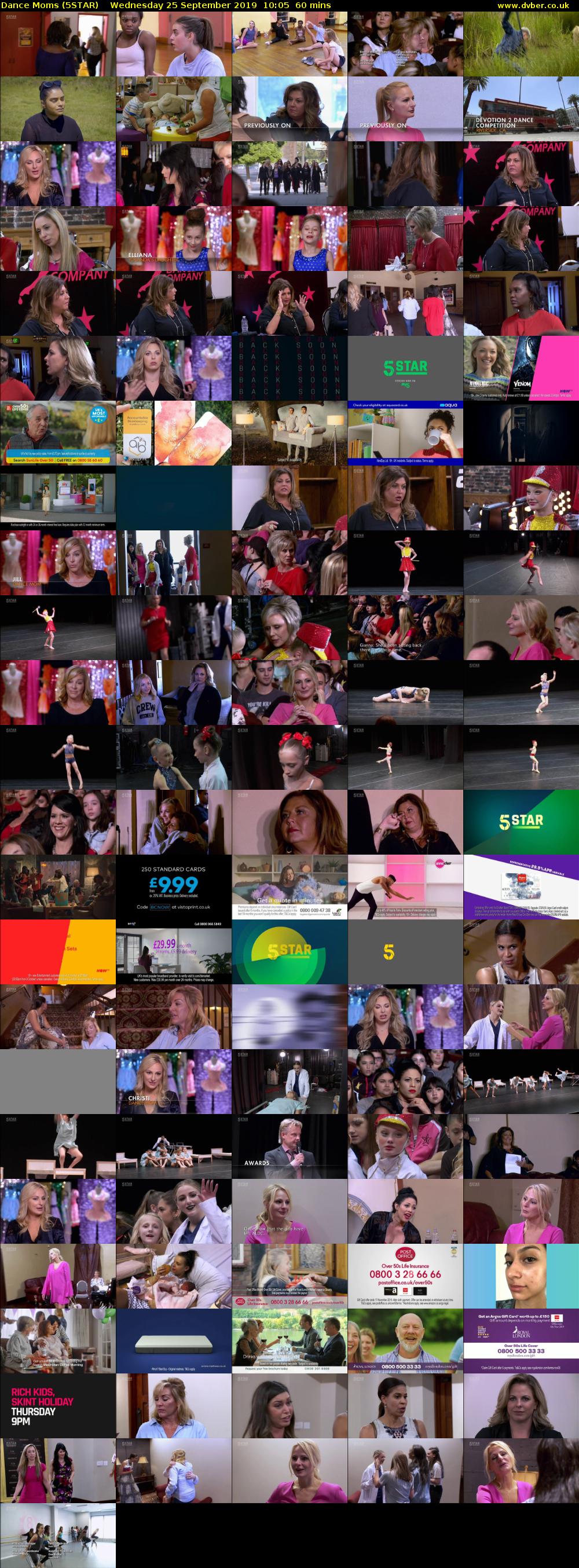 Dance Moms (5STAR) Wednesday 25 September 2019 10:05 - 11:05