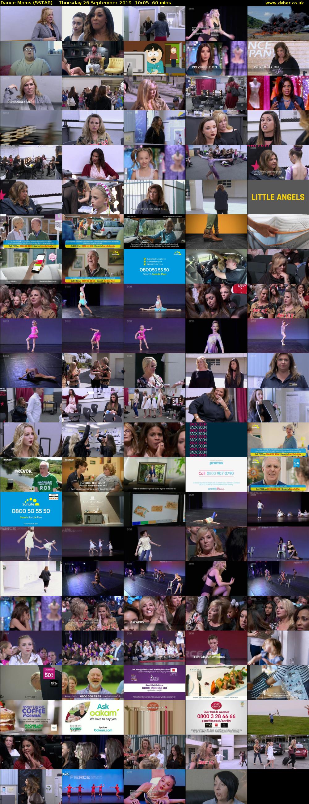 Dance Moms (5STAR) Thursday 26 September 2019 10:05 - 11:05