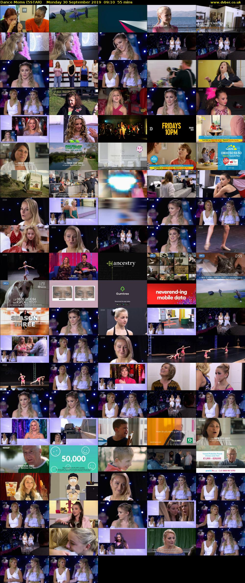 Dance Moms (5STAR) Monday 30 September 2019 09:10 - 10:05