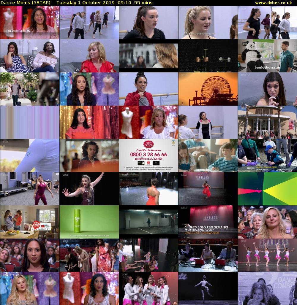 Dance Moms (5STAR) Tuesday 1 October 2019 09:10 - 10:05