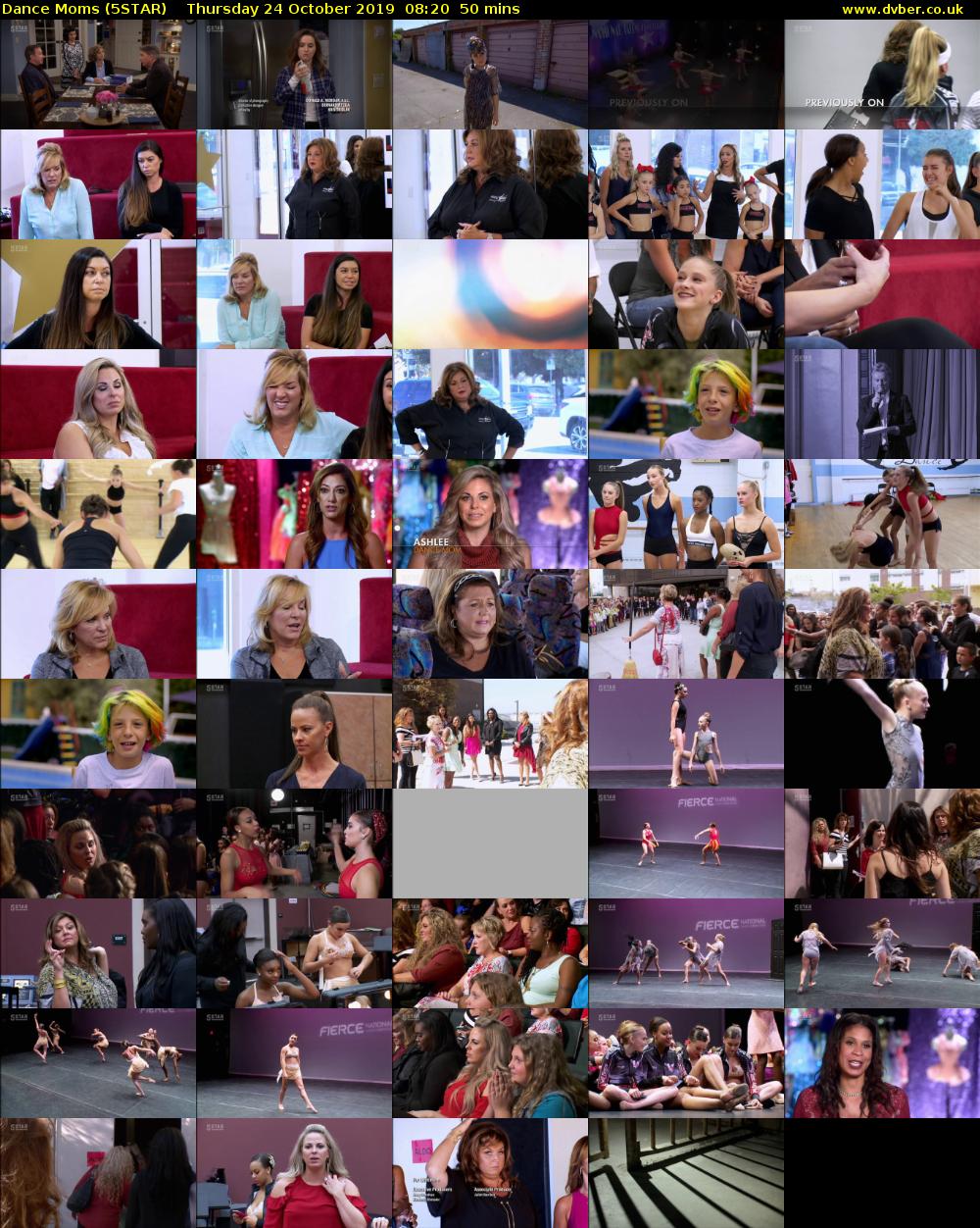 Dance Moms (5STAR) Thursday 24 October 2019 08:20 - 09:10