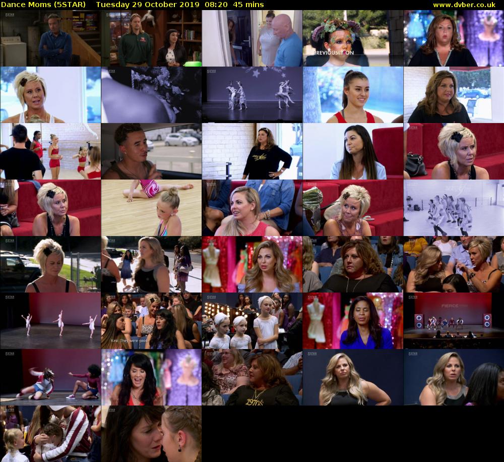 Dance Moms (5STAR) Tuesday 29 October 2019 08:20 - 09:05