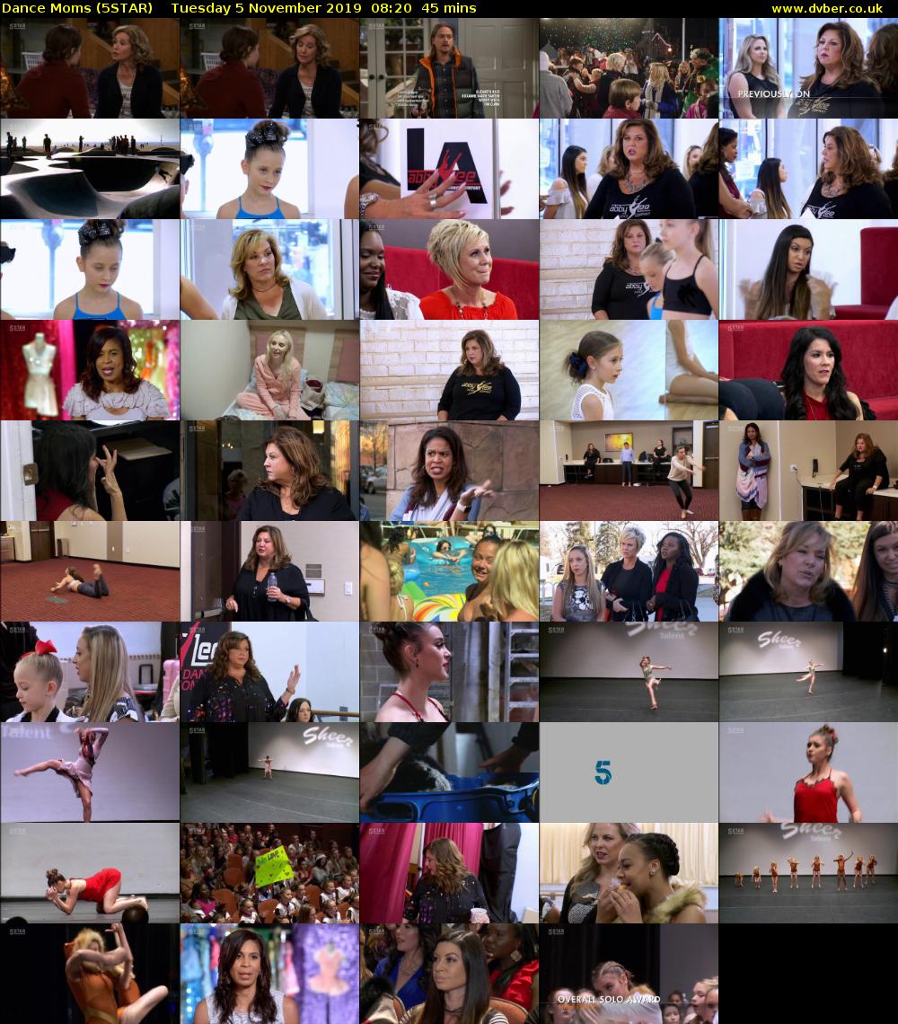 Dance Moms (5STAR) Tuesday 5 November 2019 08:20 - 09:05