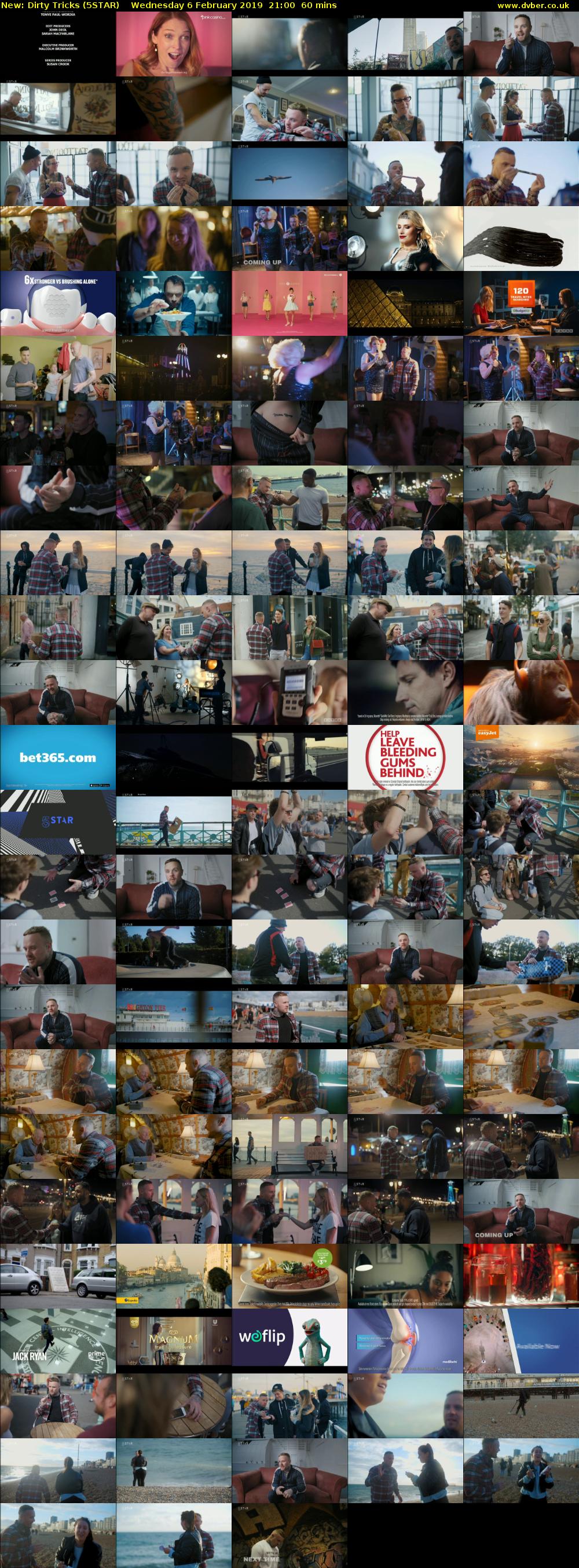 Dirty Tricks (5STAR) Wednesday 6 February 2019 21:00 - 22:00