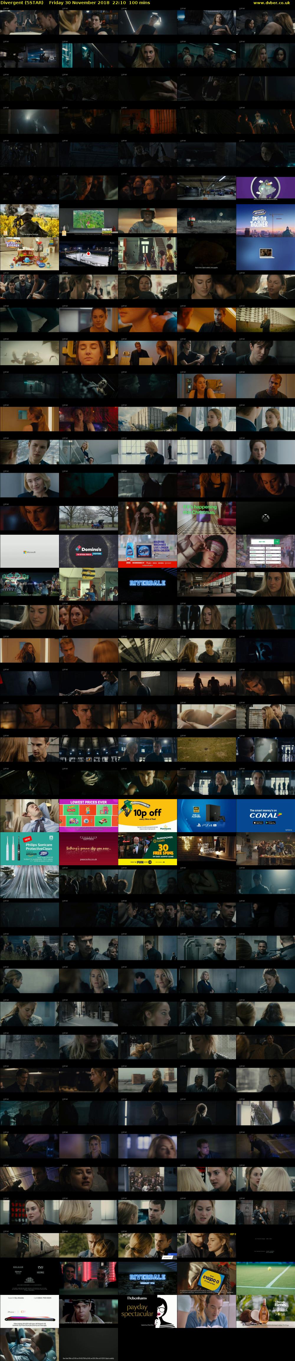 Divergent (5STAR) Friday 30 November 2018 22:10 - 23:50