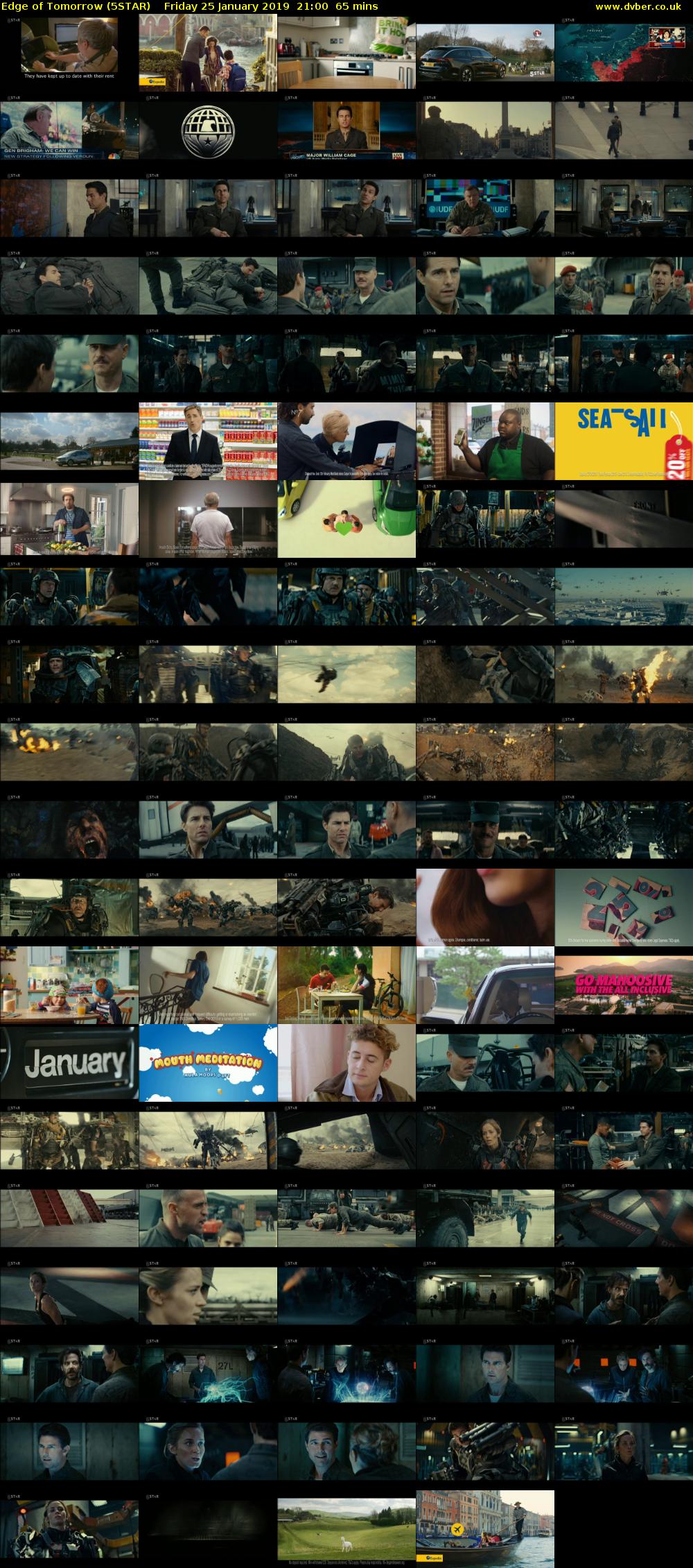 Edge of Tomorrow (5STAR) Friday 25 January 2019 21:00 - 22:05