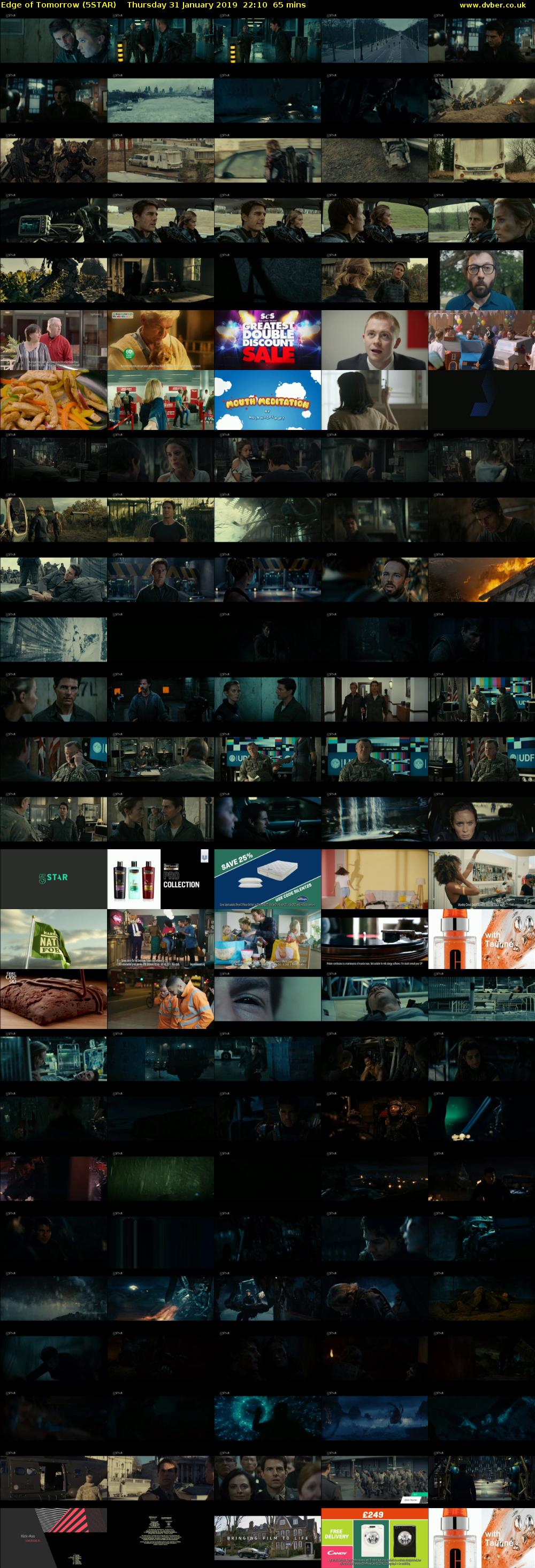 Edge of Tomorrow (5STAR) Thursday 31 January 2019 22:10 - 23:15